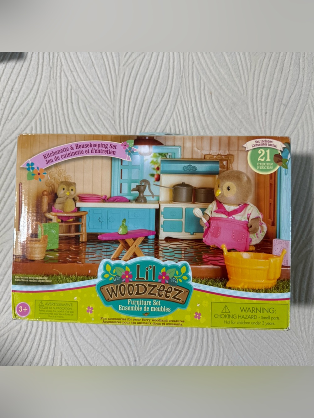 Lil' Woodzeez Pink & Teal Kitchen Playset by